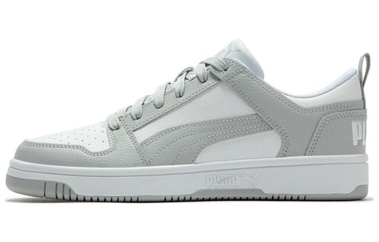 PUMA Rebound Layup Low Sl White Gray 369866-29 37.5