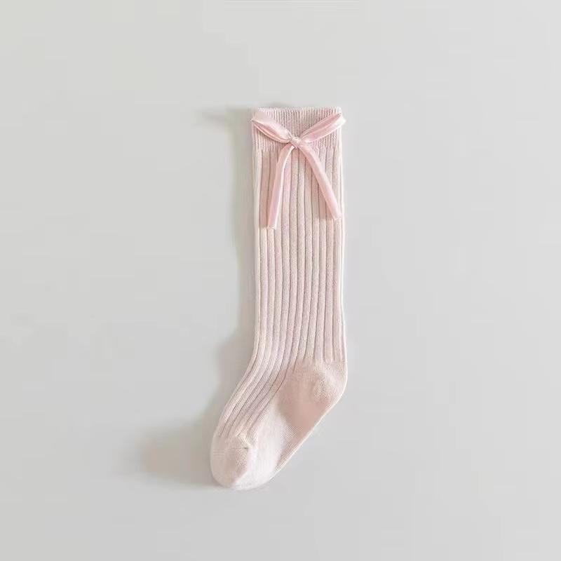 1 Pair Girls Cotton Bow Tube Socks Soft Breathable Candy Princess Kids School Socks For Children Fashion Wear