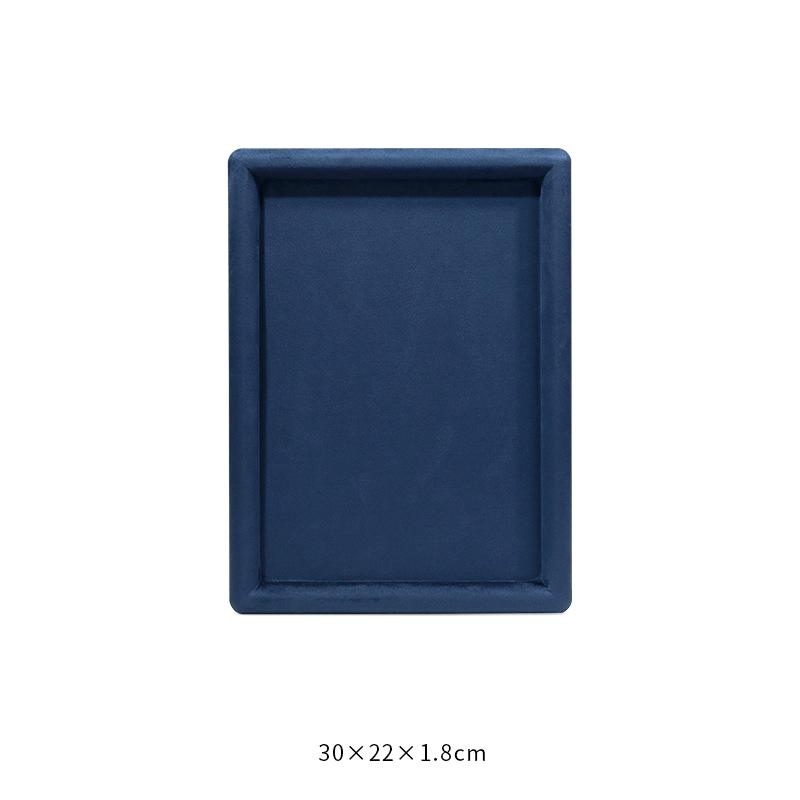 Jewelry Tray Show Stand Shop Organizer Velvet Solid Color Jewelry Display Tray Necklace Glasses Watch Display Props
