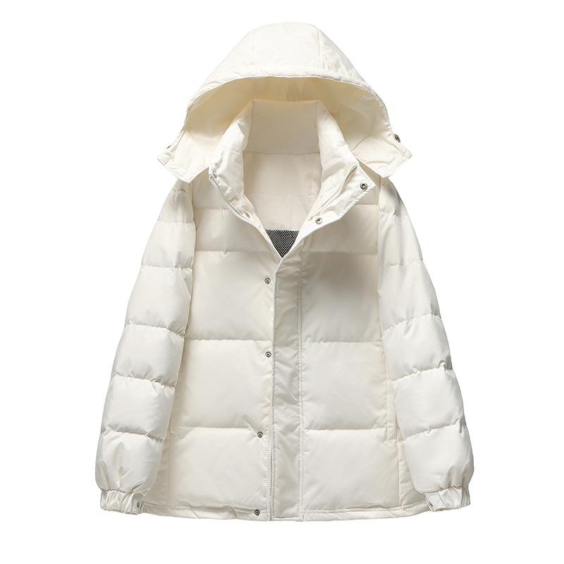 

Новая китайская опера пуховик короткий мужской и женский пары утолщенный воротник-стойка съемная шапка куртка хлеб XL