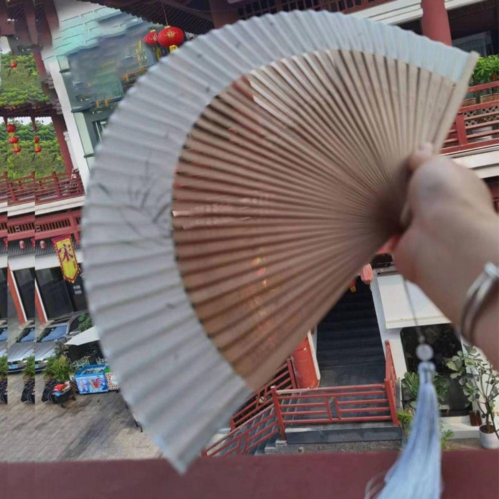 Ancient Dance Fan Handhold Cheongsam Fan Portable Folding Fan  Summer Gift