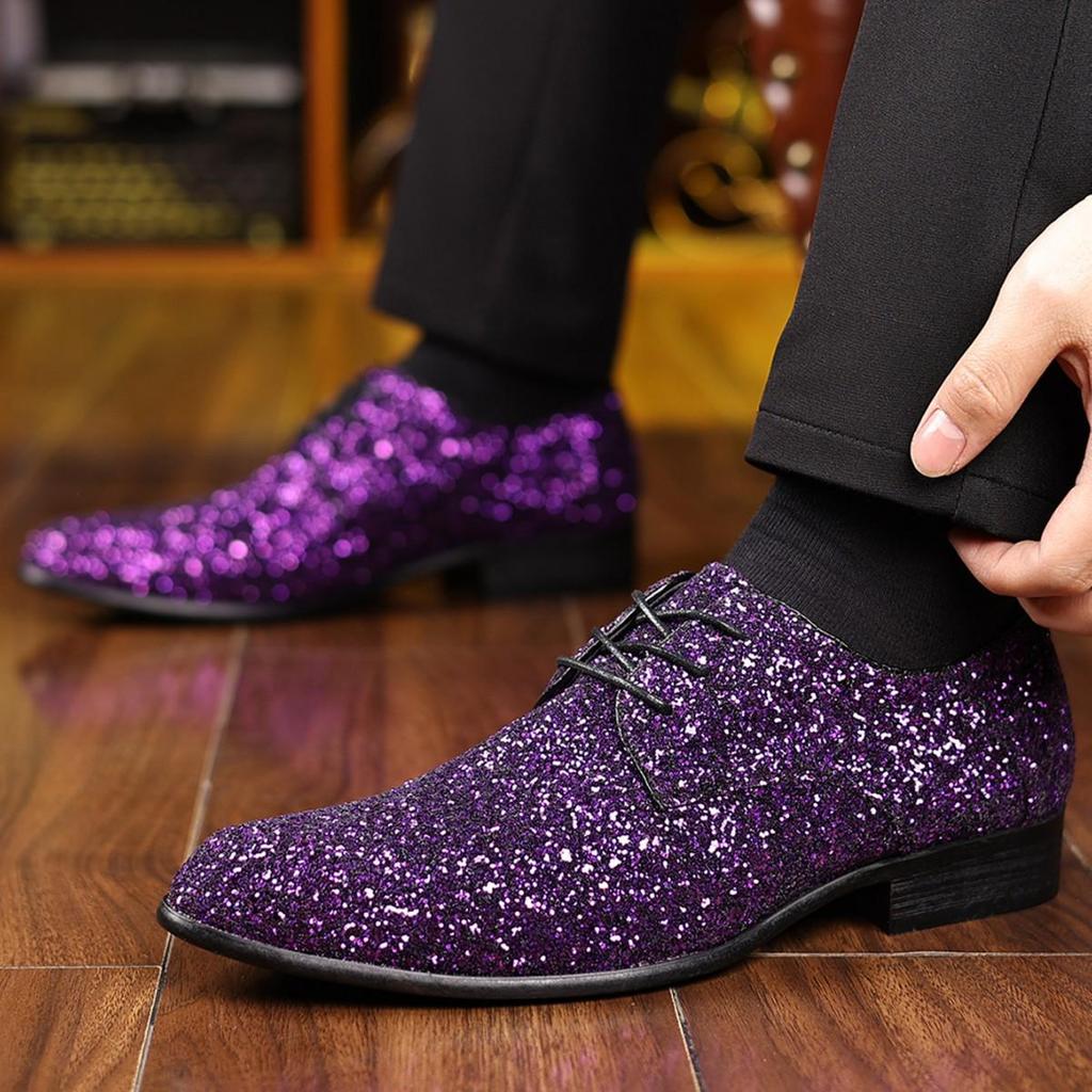 Britische spitze Slip-On Lederschuhe: Herren Freizeit-, Bequeme & Atmungsaktive Glänzende Schuhe