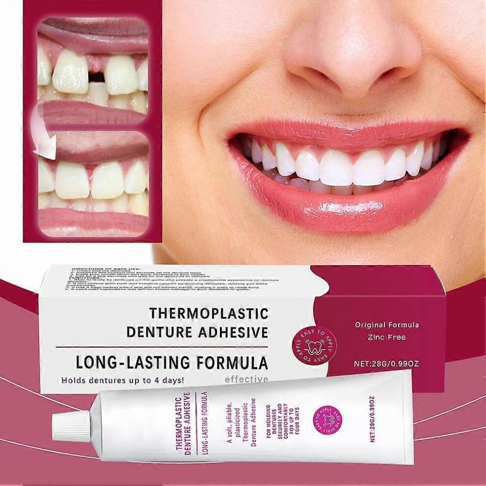Cushion Grip Thermoplastic Denture Adhesive/Soft Reliner 1oz 28g