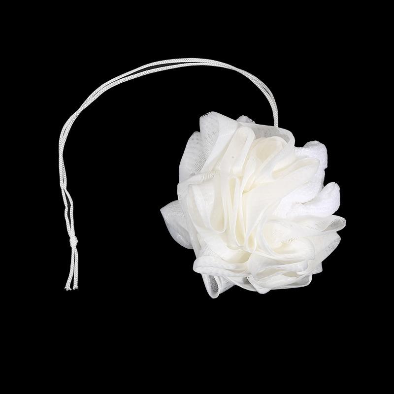 2-In-1 Bath Ball Towel Loofah With Drawstring Closure For Soap Soft Exfoliating Mesh Shower Sponge Skin Care Bathing Tool