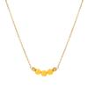 Vintage Necklace Featuring Natural Stone Adjustable Length Necklace Stainless Steel Texture Present for Women and Girl
