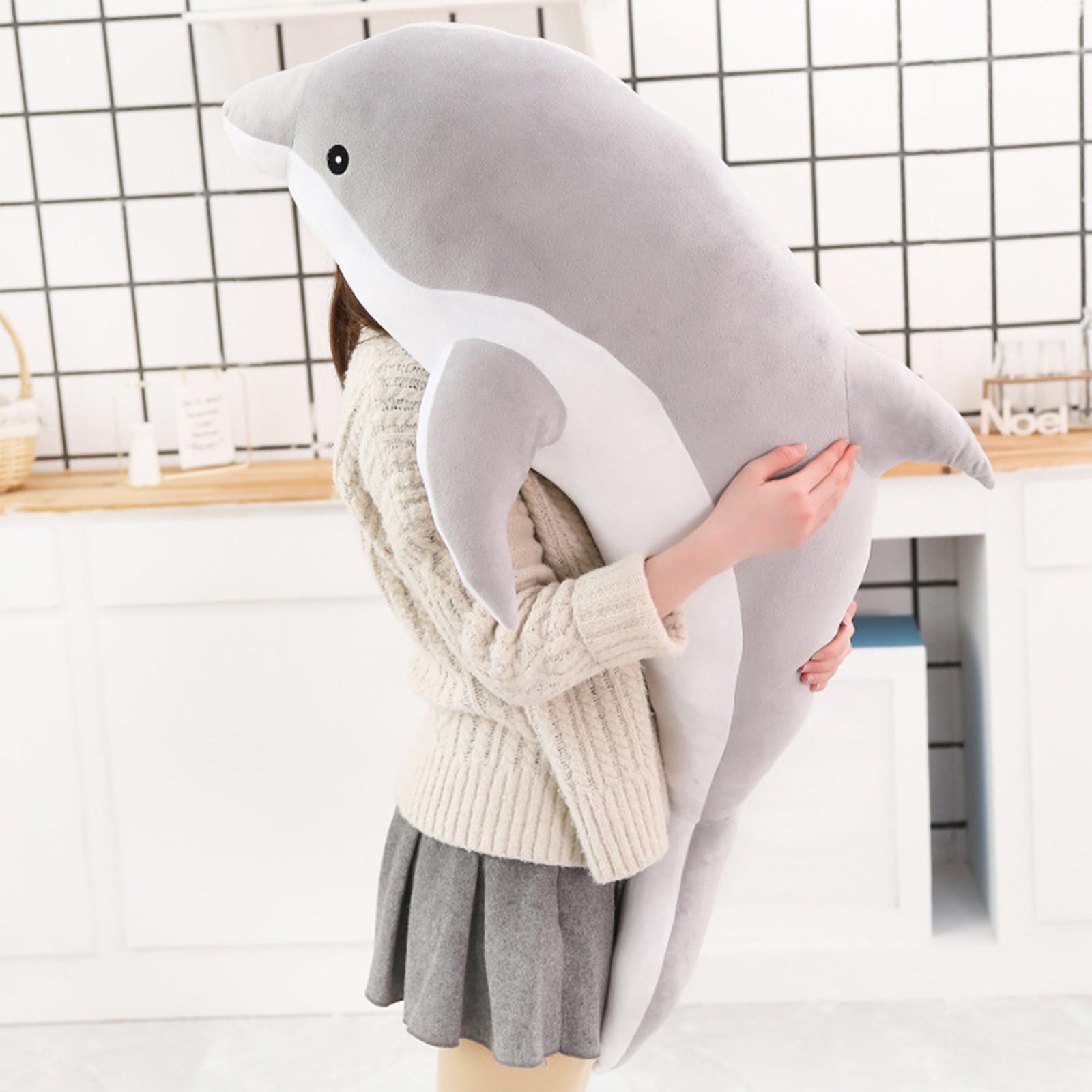 

1PC 30CM kawaii Dolphin Plush Toys Lovely Stuffed Soft Animal Pillow Dolls for Children Girls Sleeping Cushion Gift One Size