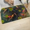 Handmalerei Stil Teppich Koi Fisch Muster Teppich Willkommen Fußmatte Wohnzimmer Schlafzimmer Esszimmer Küche Lesen Waschküche Heimdeko
