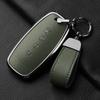 yxkpz10 4 Button Aluminum Alloy Goatskin Car Key Case Cover For Nissan X-trail T33 Qashqai J12 Teana 2022 2023 Car keychain Accessories