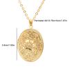 Locket Pendant Necklace Carved Pattern Hold Photo Pendant Necklace Oval Round Pendant Necklace Love Keepsake Jewelry