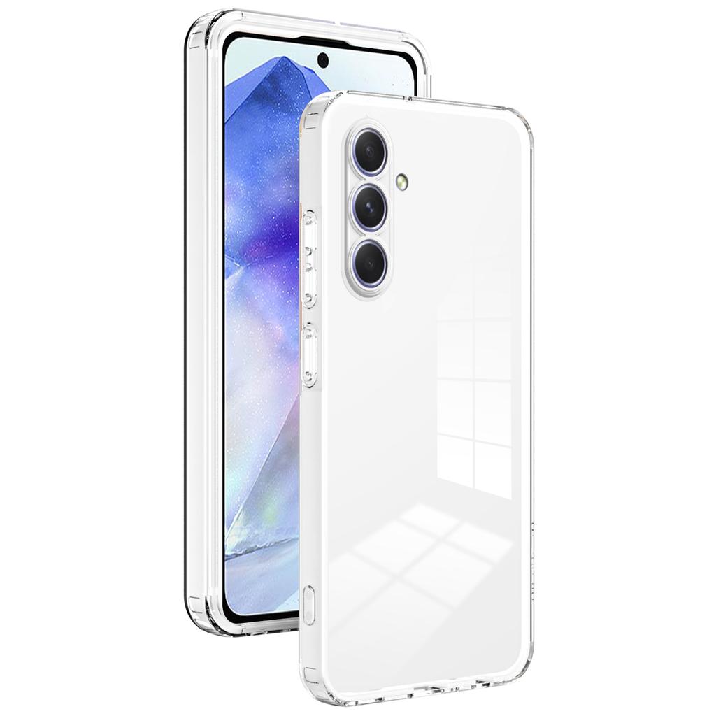 For Samsung Galaxy A55 5G Clear Case Shockproof TPU+PC Phone Shell