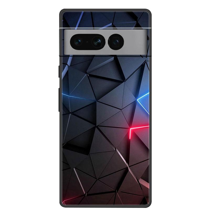 For Google Pixel 7 Pro Case Soft Black Silicone Bumper Butterfly Phone Cover for Googe Pixel7 7Pro Pixel7Pro Cases Fundas Coque