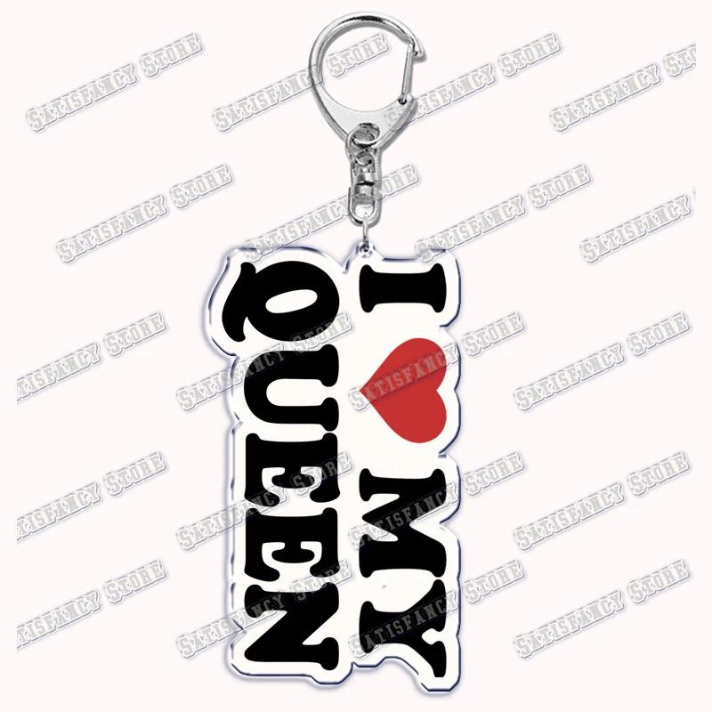 Custom I Love You My Fictional Boyfriend Awesome Girlfriend Keychain Emo Boys Hot Wife Mom Dad Key Ring Keychains Bf Gf Gifts