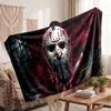 Warm Flannel BlanketFriday the 13th Jason Voorhees Soft Cozy Throw Blanket for Bedroom Couch