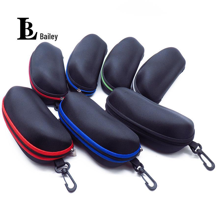 Cycling Sports Zipper Sunglasses Storage Case - EVA Black