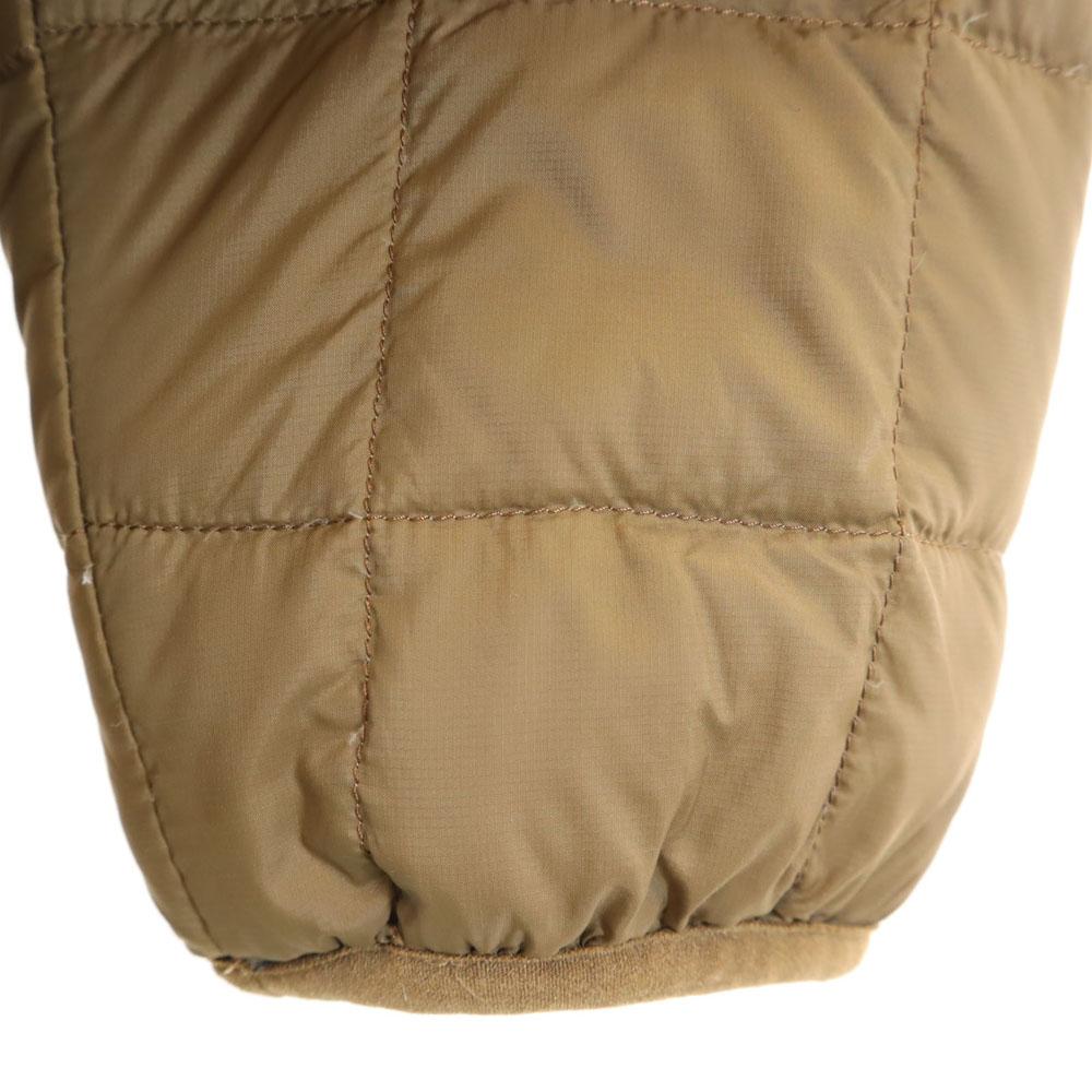 TAION Reversible Quilted Jacket L Brown Bore Women Used