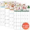 2026-2028 Small Wall Calendar 8.5x5.5", 24 Months Mini Notepad Little Wall Calendar for Desk School Office Bulletin Board Kitchen RVs Fridge or Home