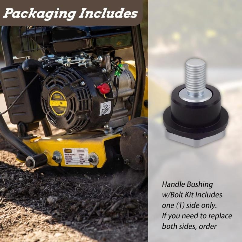 Compactor Handle Bushing Bolt Replacement Kit Heavy Duty Metal Bolts & Plastic Bushings Set for WP1540 WP1550 Plate