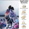 1pc Winter Wonderland Roses Tiger Blanket Lightweight Blanket Throw Blanket For Sofa, Bed, Travel, Camping, Livingroom, Office yy251010106