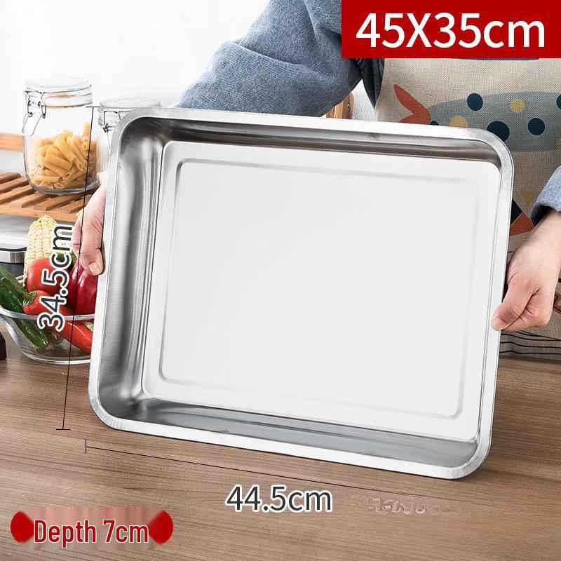 

WUHE Stainless Steel Rectangular Deep Serving Tray