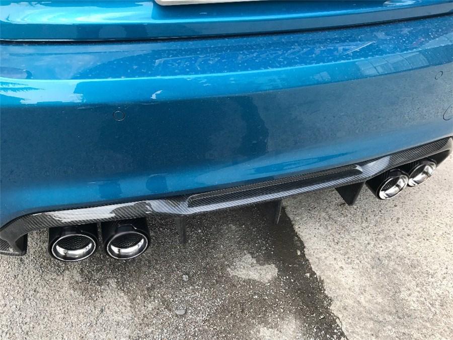1x Carbon Fiber Car Pipe End Tail Tips 67mm inlet