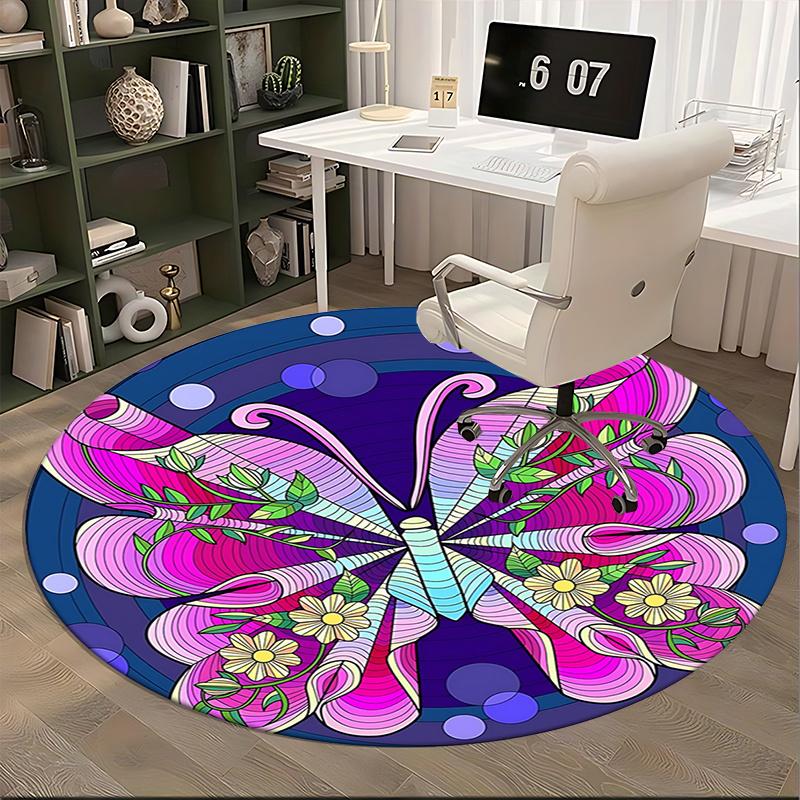 Alfombrillas de Silla para Alfombra de Oficina con Mariposas de Colores, Decoración del Hogar, Alfombra de Sofá, Alfombra de Oficina Regalo para Cualquier Habitación1118146a