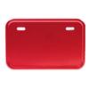MOTO BASE Motorcycle Aluminum License Plate Holder | MBAP-NPF-02 | Red (for Moped Square)