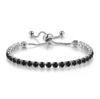 4mm Copper Inlaid Zircon Adjustable Crystal Tennis Bracelet for Women