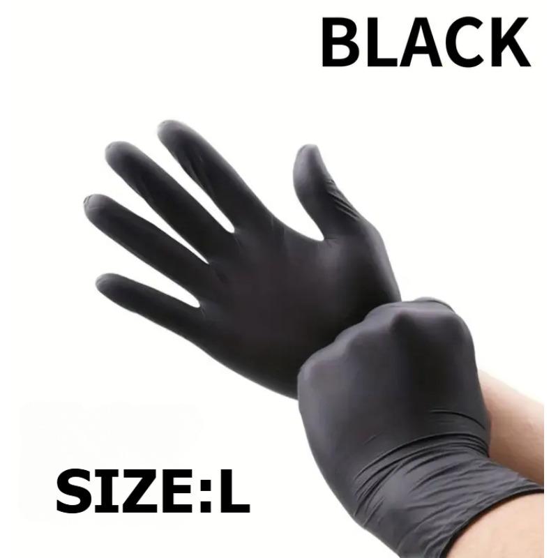 

Черные многоразовые нитриловые перчатки водонепроницаемые и нескользящие перчатки для уборки кухни для работы чистящие средства одноразовые перчатки 10pcs