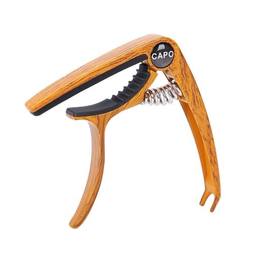 YFFSFDC Acoustic Guitar Capo, One-Touch, Zinc Alloy, Ultra-Lightweight, Quick Change, Adjustable, with Bridge Pin Removal Function, for Electric Guita