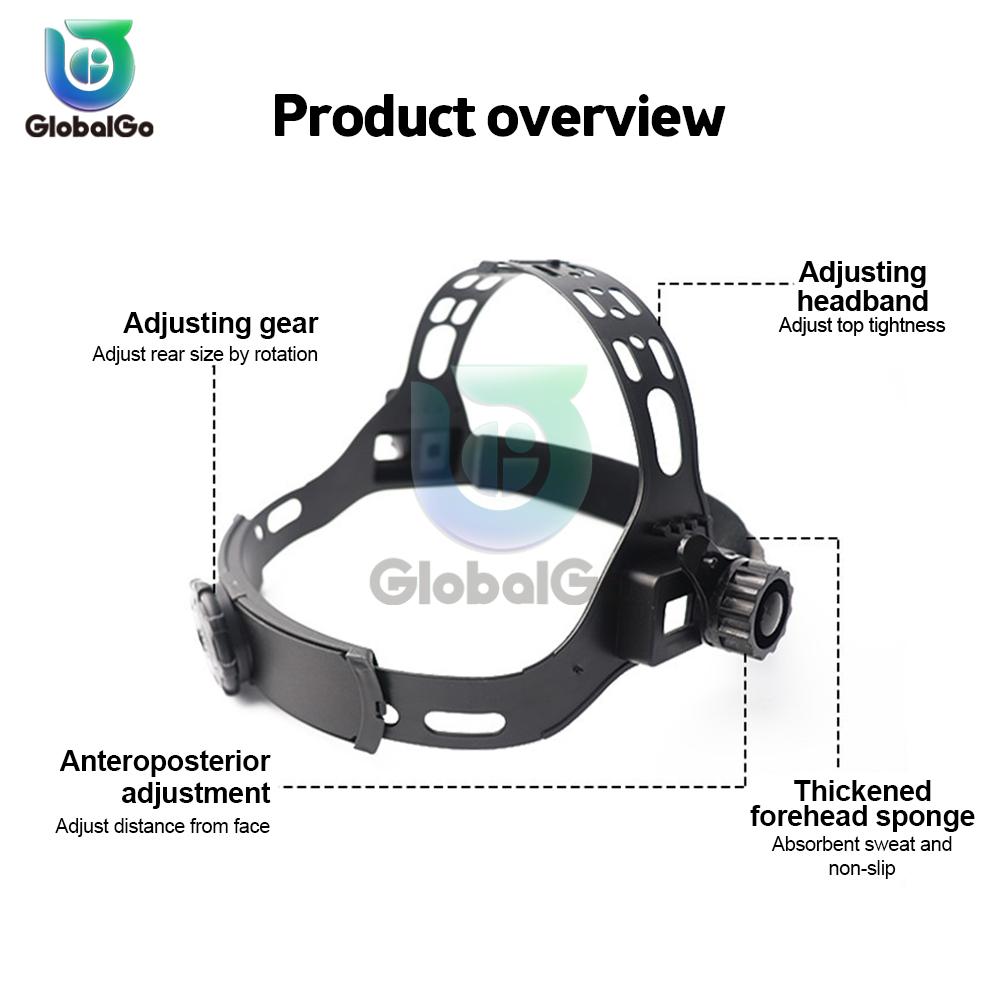 Verstellbares Solar-Automatik-Schweißmasken-Kopfband Zubehör Schweißen Tragen für Schweißhelm Schweißmaske