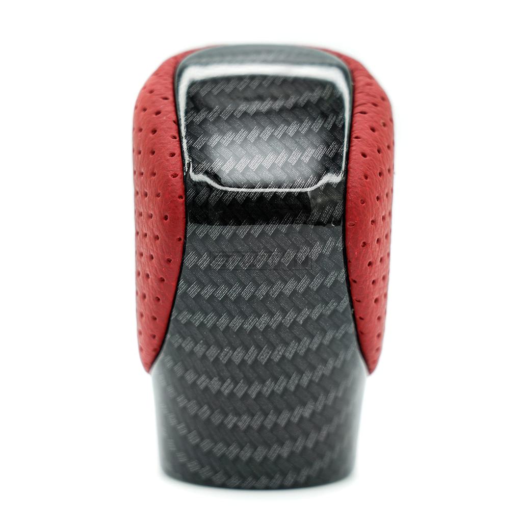 SHIFTIN Gear Shift Knob Shifter for Lexus ES GS GX NX RC RX 200t 300 350 3450h 450hL 350L Red Fiber (Circuit Leather/Carbon Pattern)