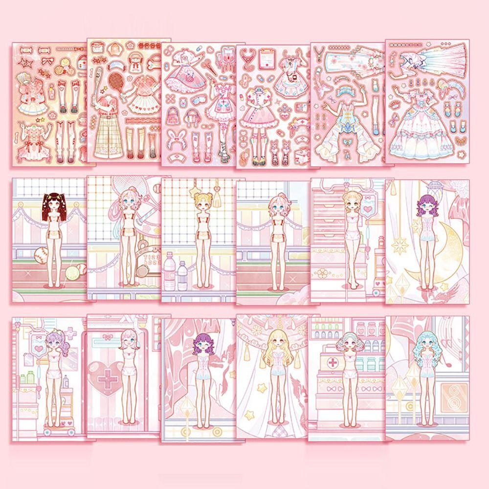 Cartoon Decorative Stickers DIY Decorative Decals Fashion Dress Up Sticker