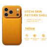 Plain Lychee Pattern Sense Large Window Phone Case For For Iphone 17 Air 16 1 14 Plus 13 Pro Max Advanced Shockproof Cover