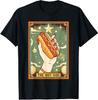 Hot Dog Bun Lover Foodie Food Lover The Hot Dog Tarot Card T-Shirt