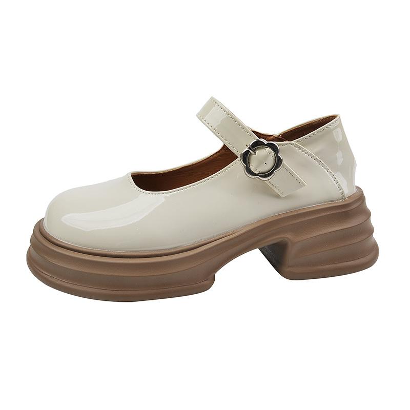 

Ретро маленькие ароматные ветряные маленькие кожаные туфли женские летние 2025 новые модные простые корейские туфли простые темпераментные туфли Мэри Джейн 40