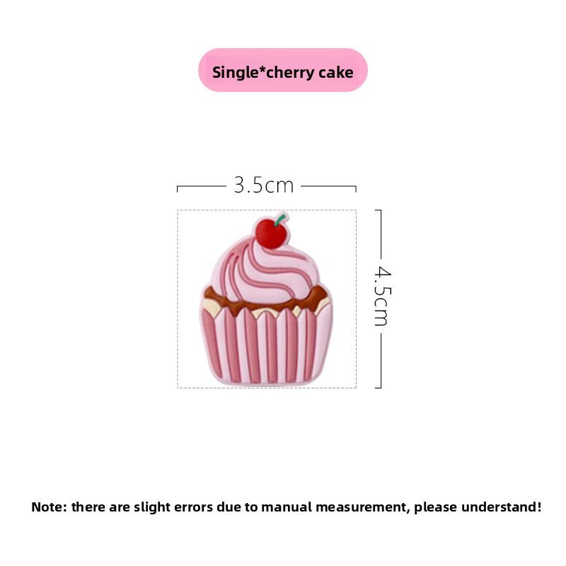 Soft Rubber Cake, Fridge Magnet, Magnetic Sticker, Doughnut, Creative Cartoon Magnetic Sticker, Ice Cream