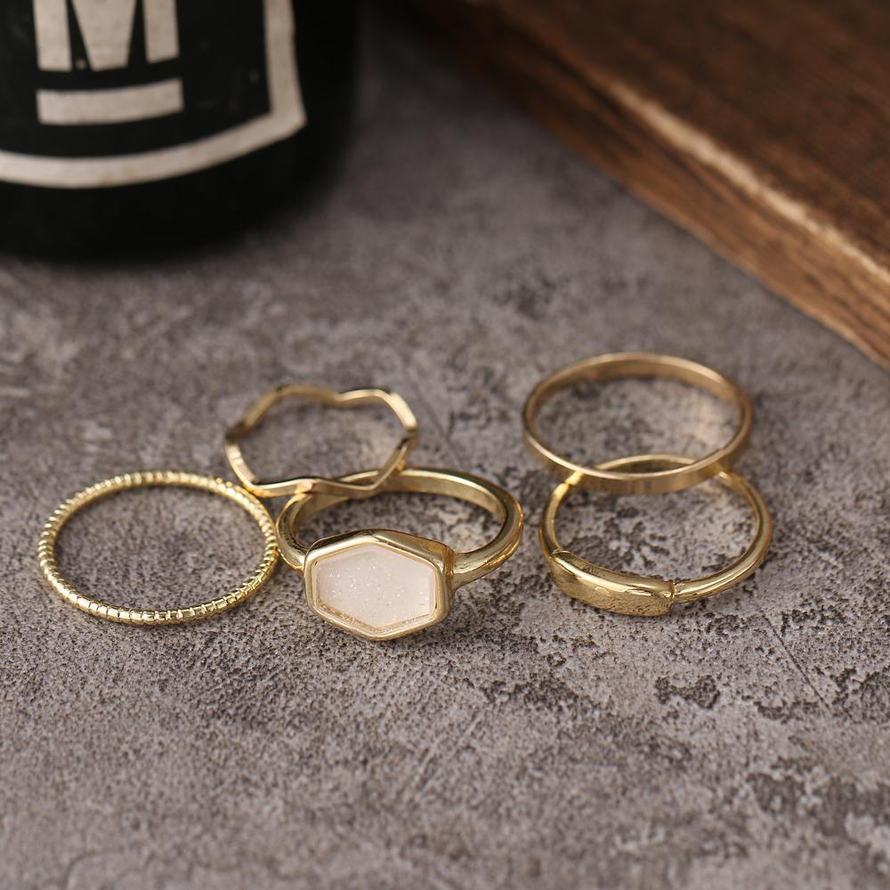 

Кольцо из пяти частей, индивидуальное кольцо из трех частей, холодный ветер, кольцо в стиле панк, модный нейтральный тренд