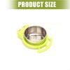 2Pcs Stainless Steel Bird Feeder Bowl Perfect For Parrots Canaries Feeding