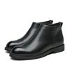 2023 Autumn/Winter Men's Genuine Leather Mid-Cut Casual Boots TB89183 - Plus Velvet, Slip-On, All-Purpose Business Style