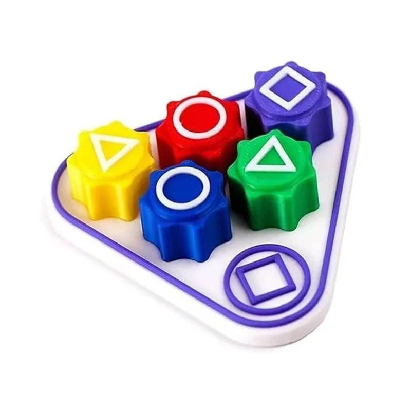 

Корейские наборы игрового реквизита Кубики Игра для вечеринок Квадрат Круг Треугольник Семейная игра с ловлей камней Реквизит для вечеринки Гонги Джек Набор для ребенка