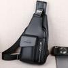Men's Chest Bag USB One-shoulder Messenger Chest Bag Casual Fashion Bag Diagonal Backpack