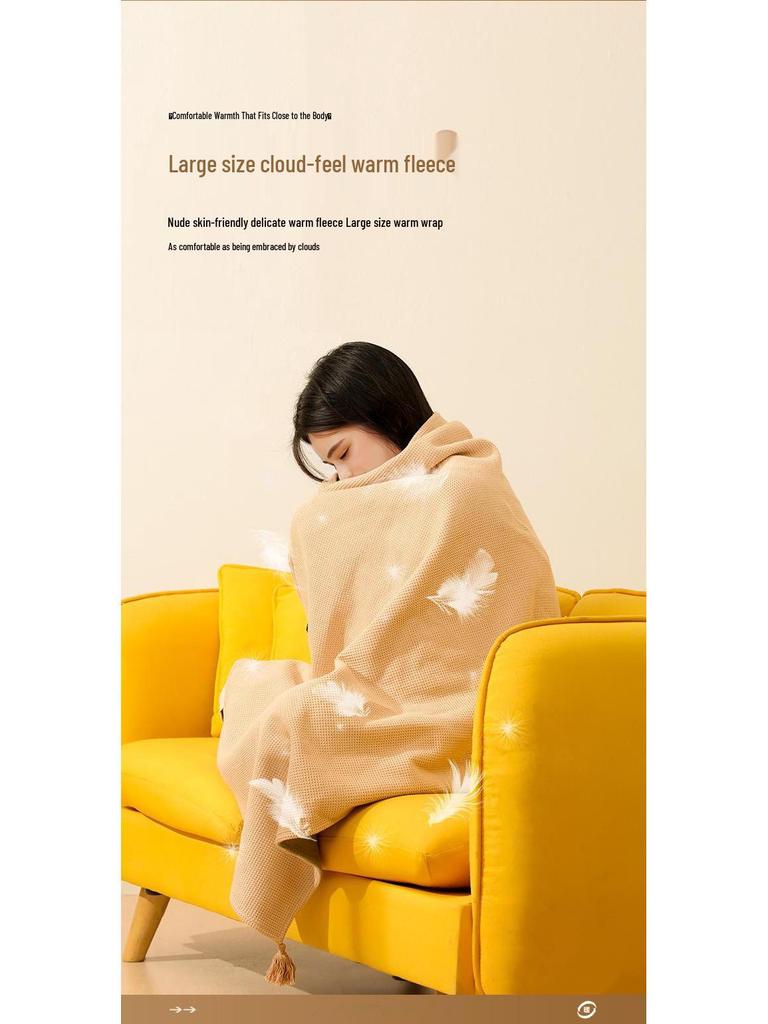 Heated Electric Cloud Shawl - USB Washable, Warm Body Blanket for Office & Outdoor Use
