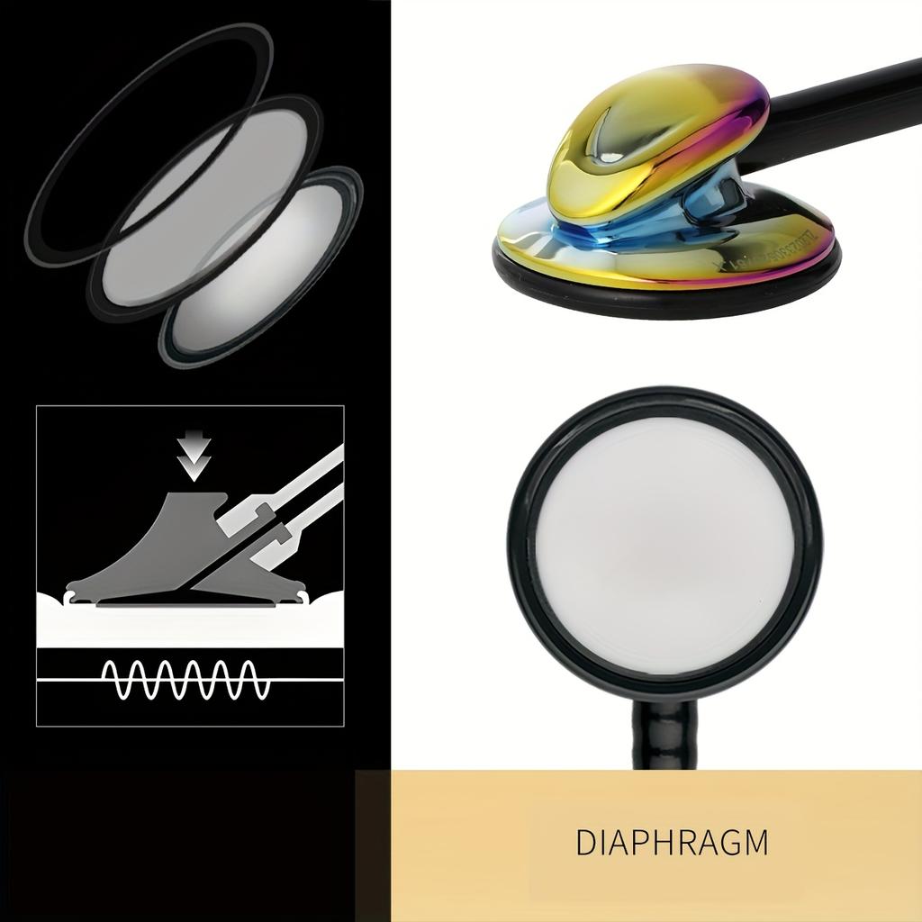 Klassisches einseitiges Stethoskop Kardiologisches Stethoskop für Krankenschwestern, Ärzte, Rettungssanitäter-Studenten, Kinder, für medizinischen und Heimgebrauch