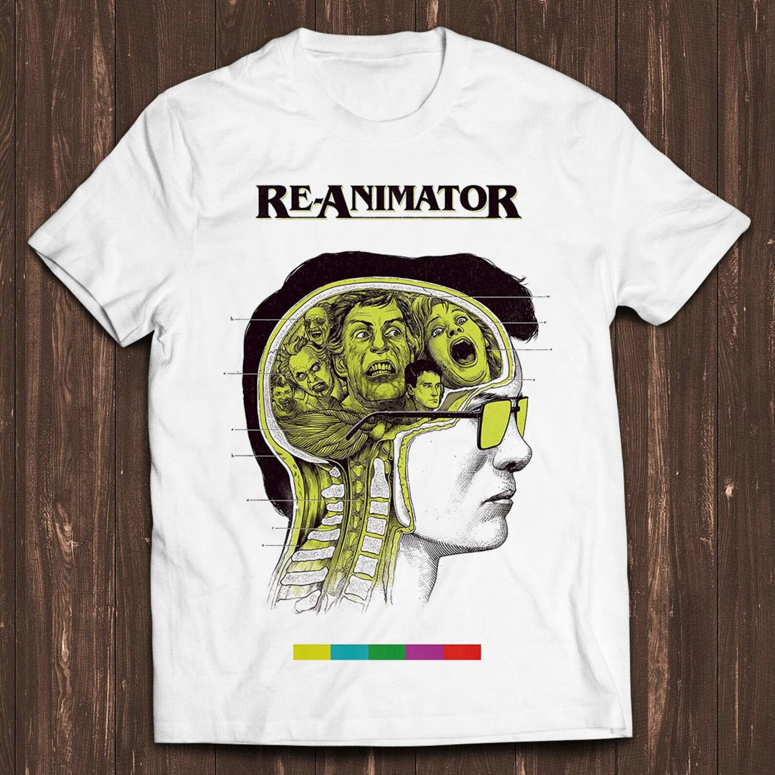 Re-Animator Fantasy Horror 70s Poster Cult Classic Retro Film Gamer Cult Meme Movie Music Cool Gift Tee T Shirt C332 4XL