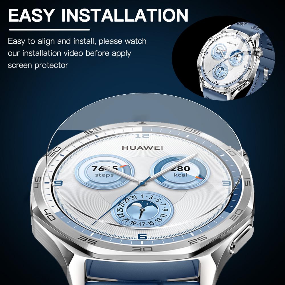 Tempered Glass for Huawei Watch GT 5 41mm 46mm Watch HD Screen Protector for Watch GT 5 Pro 42/46mm Anti-Scratch Prottiecve Film