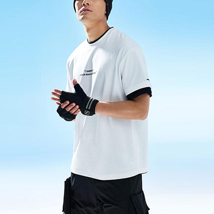 Anta SS22 Golden Dragon Print Sports T-Shirt Unisex Tops White 962228189-1