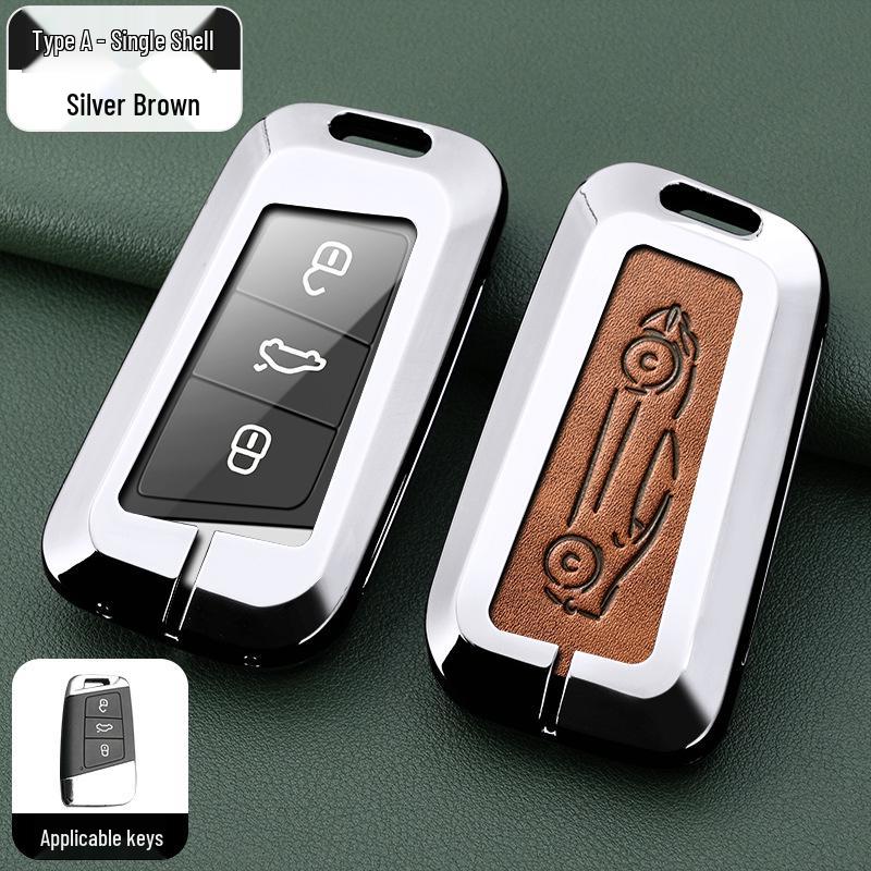 Metal Key Shell for Volkswagen Models: New Sagitar, Lavida Plus, Tayron, Tuon, Tiguan L, Bora, Magotan