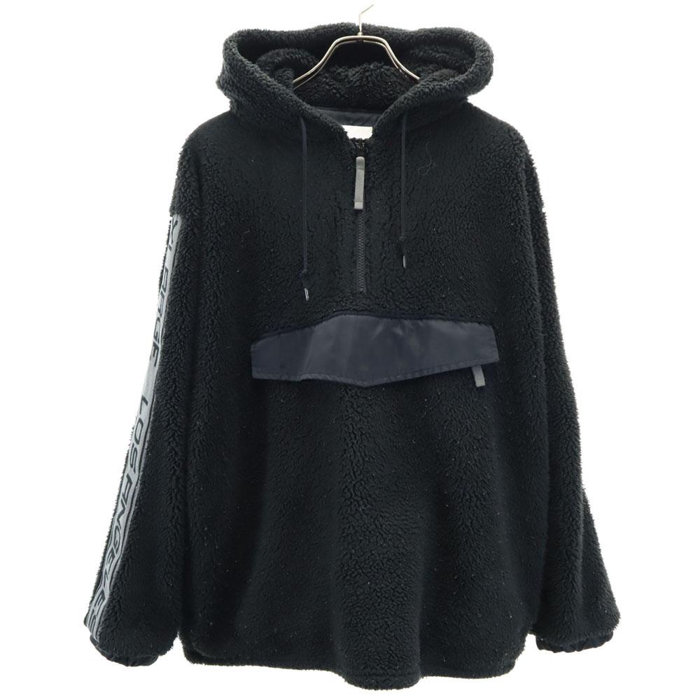 

XLARGE Half Zip Boa Fleece jacket M black pullover Men s Used