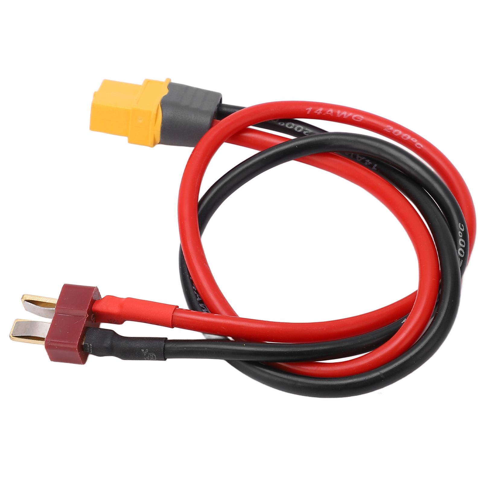 

XT60 Female to T Plug Male Connector Cable 14AWG RC Adapter for Remote Control Car Drone