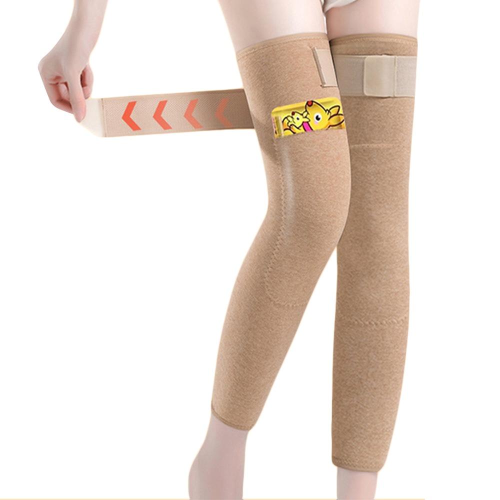 Thickened Warm Knee Sleeve Velvet Knee Support Extended Leg Sleeves  Unisex